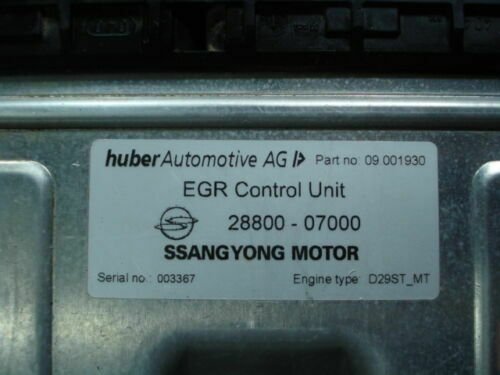Centralita del motor / MotorSteuergerat SsangYong Musso 28800-07000 2880007000