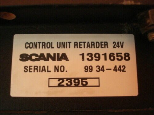 Retardador de la unidad de control Scania 1391658 SERIAL NO. 9934-442