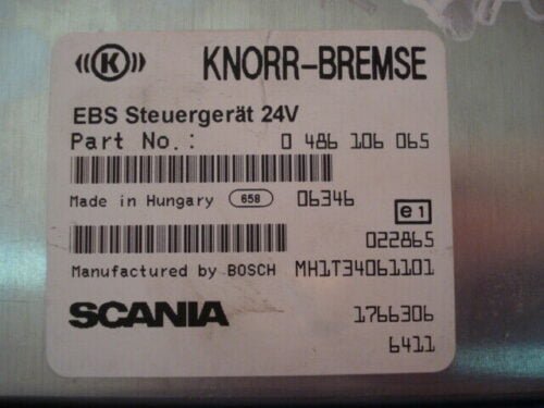 EBS Centralita KNORR- BREMSE SCANIA 0486106065 1766306