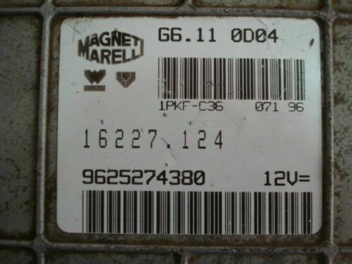 Centralita del motor Peugeot 9625274380 16227124 MAGNETI MARELLI G6110D04