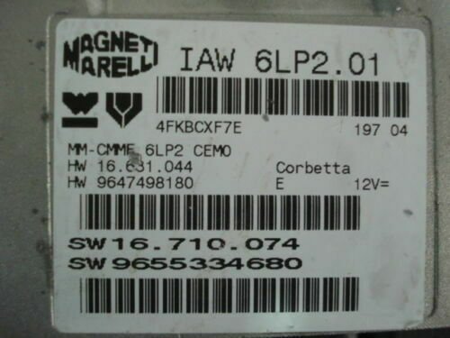 Centralita del motor Peugeot IAW 6LP2.01 IAW6LP201 9655334680 9647498180