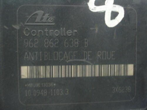 Unidad hidráulica del ABS Peugeot 206 962862638B 96 286 263 8B ATE 10094811033