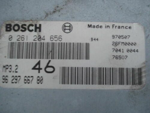 Centralita del motor PEUGEOT 406 0261204656 9629766780