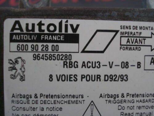 Airbag Centralita Peugeot 406 (AD) 9645850280 AVTOLIV 600902800
