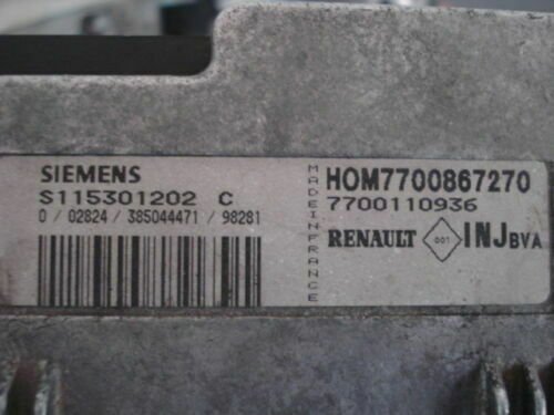 Centralita del motor Renault Clio Megane S115303202C 7700867270 7700110936