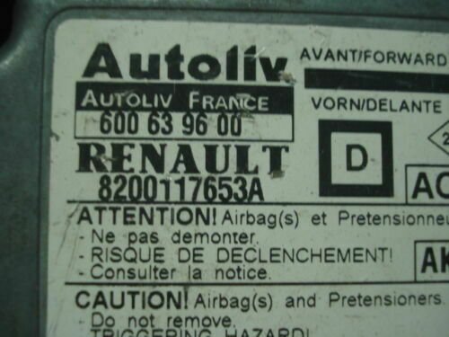 _57 Airbag Centralita Renault Megane (AK) 8200117653A AUTOLIV 600639600 600 63 96 00