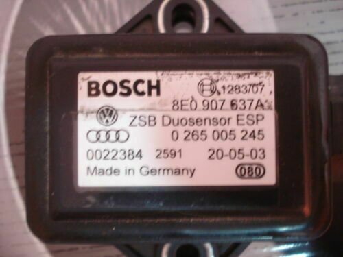 _57 Sensor de guiñada Audi VW Passat 8E0907637A 8EO907637A 0265005245