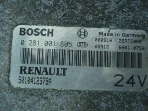 Centralita del motor / MotorSteuergerat / Renault Magnum 0281001805 5010412379A