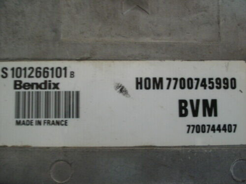 _57 Centralita del motor Renault HOM7700745990 7700744407 S101266101B S 101266101 B