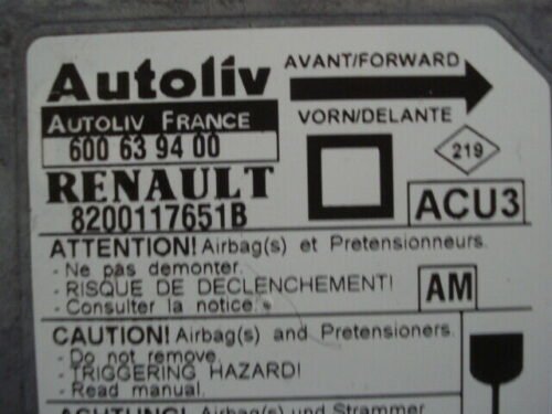 Airbag Centralita Renault Megane (AM) 8200117651B AUTOLIV 600639400 600 63 94 00