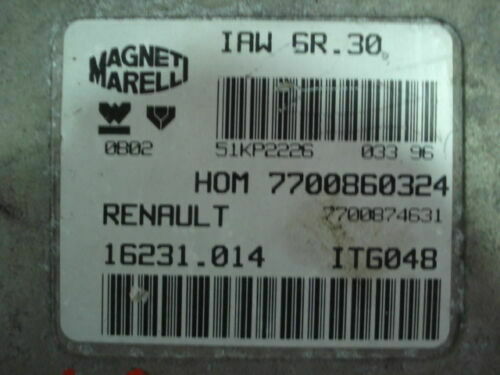 Centralita del motor Renault IAW6R30 7700860324 7700874631 16231.014 16231014