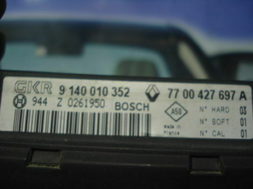 Unidad de control Renault Megane 7700427697A BOSCH GKR 9140010352