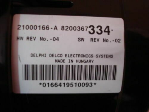 A/C System / Clima panel de contro / Renault ESPACE 8200367334 21000166-A