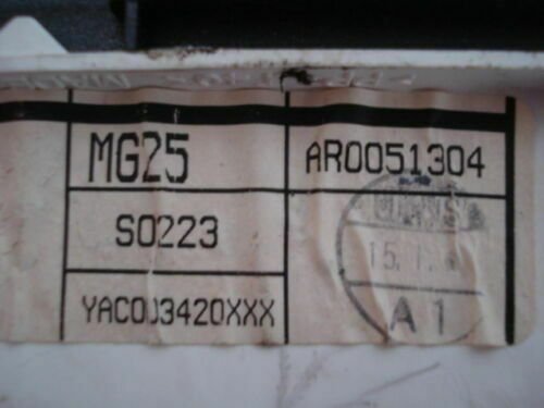 Cuadro de instrumentos Rover MG25 YAC0003420XXX YAC003420XXX AR0051304