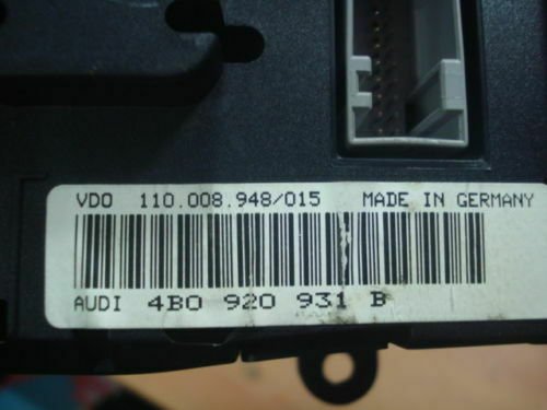Cuadro de instrumentos Audi A6 2,5TDI 4B0920931B VDO 110008948015 4BO920931B