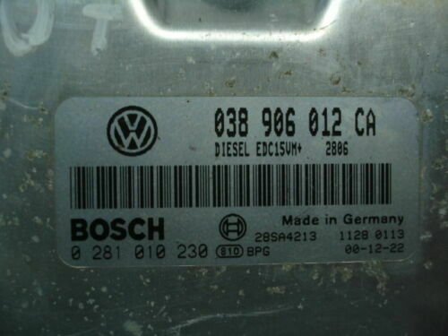 Centralita del motor VW Seat Leon 038 906 012 CA 038906012CA 0281010230