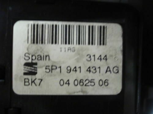 Conmutador de luces / Seat Altea 5P1941431AG 5P1 941 431 AG BK7 04 0625 06