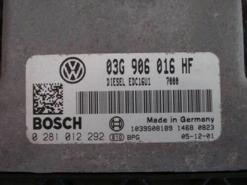 Centralita del motor Seat VW Skoda EDC16U1 03G906016HF 0281012292 1039S08189
