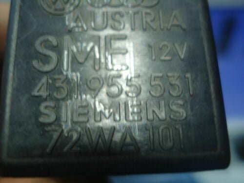 Limpiaparabrisas Relé VW Audi 431955531 431 955 531 SIEMENS 72WA101 72WA 101