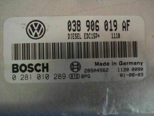 Centralita del motor Skoda Fabia 038906019AF BOSCH 0281010289