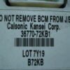 Controlador Confort / KomfortSteuergerat Suzuki Swift 36770-72KB1 3677072KB1