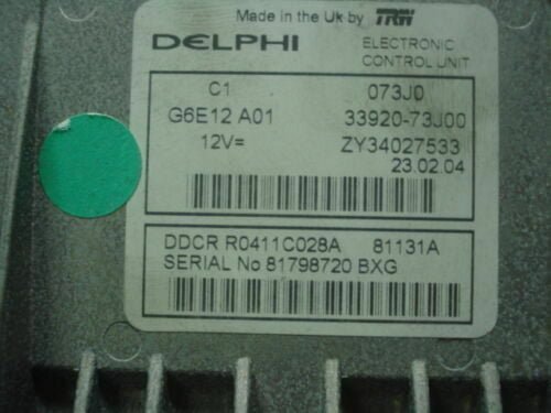 Centralita del motor SUZUKI LIANA R0411C028A R0411C028 A 3392073J00 ZY34027533
