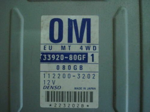 Centralita del motor Suzuki Ignis 3392080GF 33920-80GF 3392080GF1 1122003202