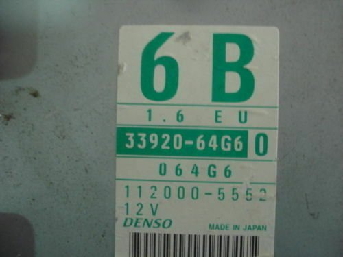 Centralita del motor Suzuki Baleno 3392064G6 1120005551 33920 64G6 112000 5551