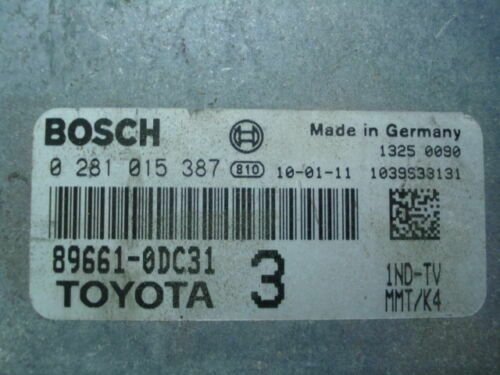 Centralita del motor / TOYOTA YARIS 0281015387 89661-0DC31 896610DC31