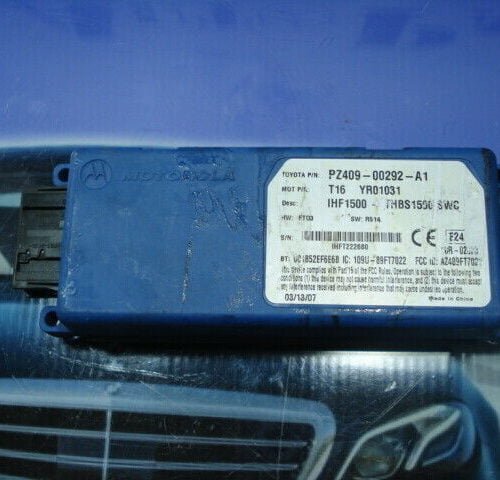 Unidad de control Motorola Toyota PZ409-00292-A1 PZ40900292A1 T16 YR01031