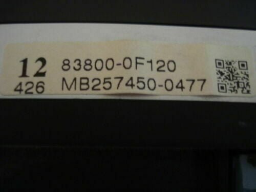 Cuadro de instrumentos Toyota MB2574500477 MB257450-0477 838000F120 83800-0F120