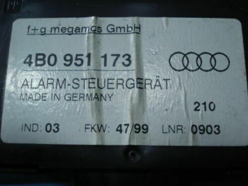 Controlador de alarma / Audi A3 A4 A6 4B0951173 4B0 951 173 4BO951173