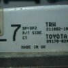 Airbag Centralita Toyota Corolla 89170-02400 8917002400 TRW 211082-104 211082104