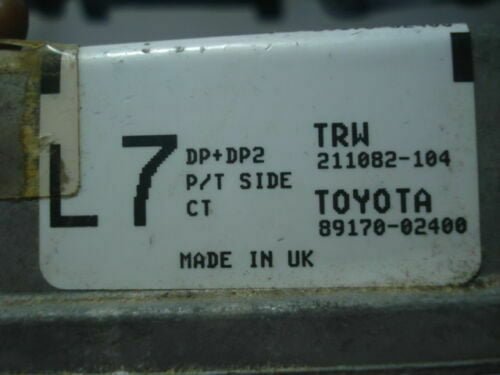 Airbag Centralita Toyota Corolla 89170-02400 8917002400 TRW 211082-104 211082104