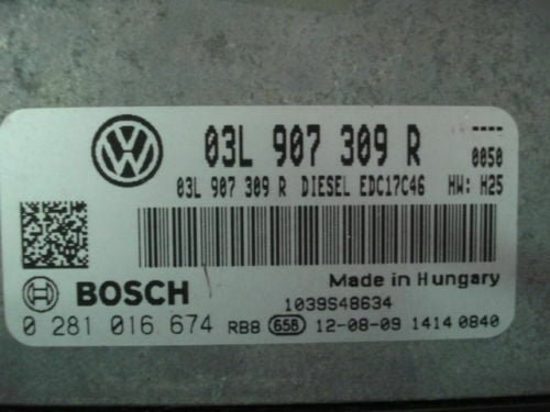 Centralita del motor VW Touran Golf mk6 0281016674 03L907309R