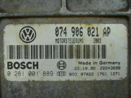 Centralita del motor VW 074906021AP 074 906 021 AP 28SA3801 BOSCH 0281001889