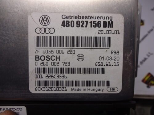 transmisión controlador Audi A6 Volkswagen 4B0927156DM 0260002723 0 260 002 723