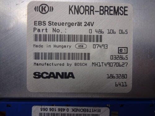 EBS Centralita KNORR-BREMSE SCANIA 0486106065NP 0486106065 1863280