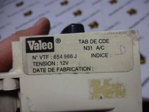 Regulador de Calefacción Peugeot Partner Citroen N31 VALEO 654986J 654 986 J