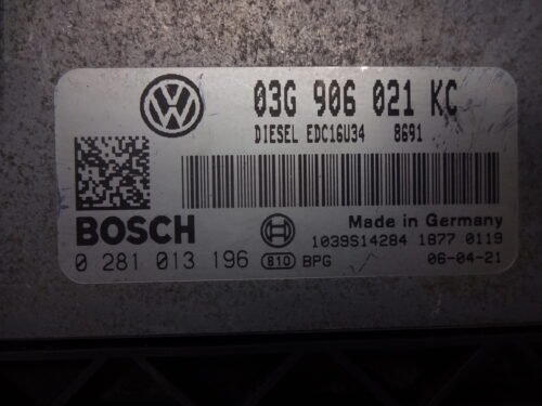 Centralita del motor VW Touran 0281013196 03G906021KC EDC16U34