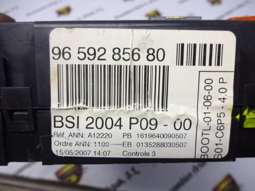 BSI Caja de fusibles Citroen Peugeot 2004 P09-00 9659285680 96 592 856 80