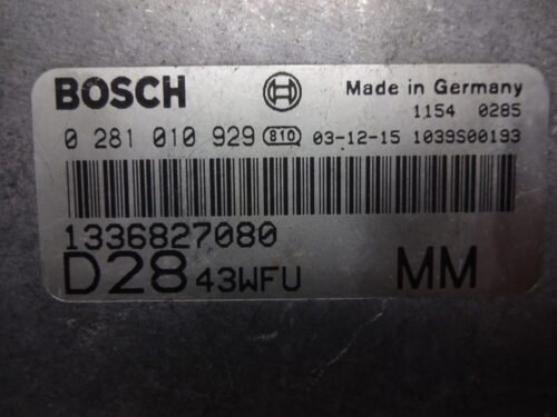 Centralita del motor Peugeot Boxer Citroen Fiat Ducato 1336827080 D28 0281010929