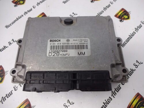 Centralita del motor Peugeot Boxer Citroen Fiat Ducato 1336827080 D28 0281010929