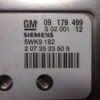 Centralita del motor  Opel Astra Vectra Zafira 09179499 5WK9182