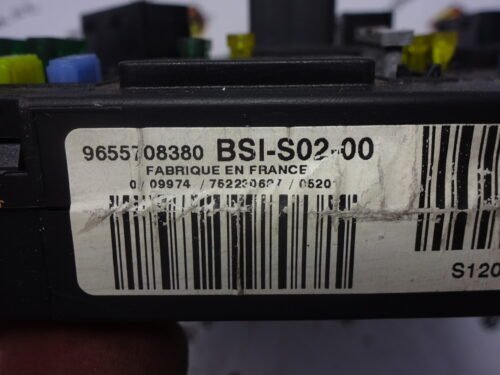 BSI Caja de fusibles Peugeot 407 BSI-S02-00 9655708380 S120104700L S120104700 L