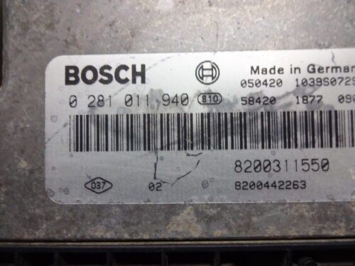 0281011940 8200311550 8200442263 Centralita del motor Renault Opel Nissan 8200311550 8200442263 0281011940