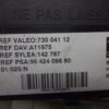 BSI Caja de fusibles Citroen Berlingo PSA VALEO 73004112 9642409880