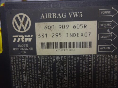 Airbag Centralita Seat Ibiza VW5 INDEX 07 6Q0909605R 6Q0 909 605R 6QO909605R
