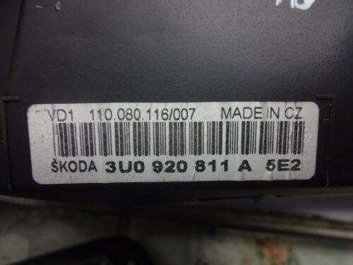 Cuadro de instrumentos Skoda Superb 3U0920811A 3U0920811A5E2 VDO 110080116007