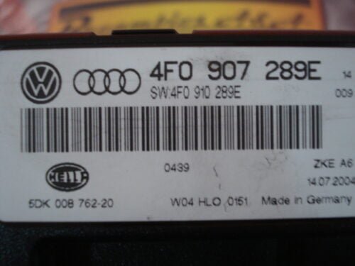Módulo De Control Confort AUDI A6 4F0907289E 4F0910289E 5DK00876220